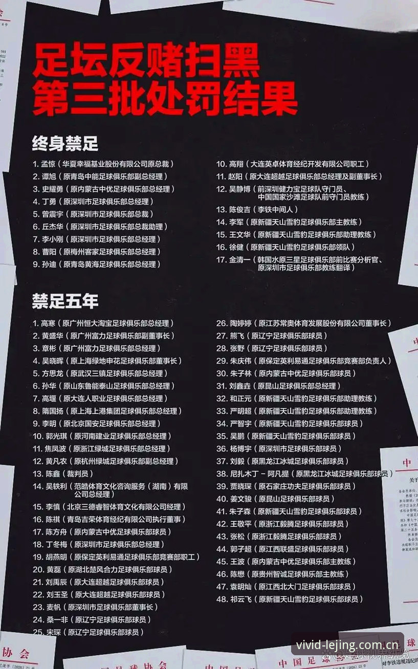中国足协第三批禁足名单全面解析：从俱乐部高管到球员的深度清理行动